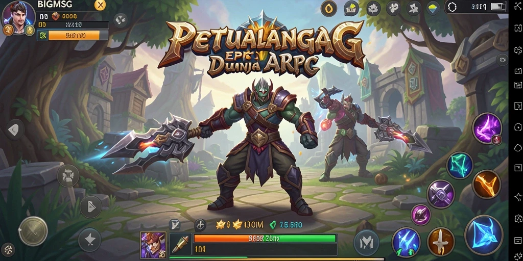 Tampilan gameplay <strong>BIGMSG</strong> yang mendebarkan dalam aksi ARPG.