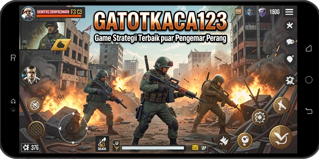 Tampilan gameplay GATOTKACA123 yang menampilkan aksi strategis yang mendebarkan.