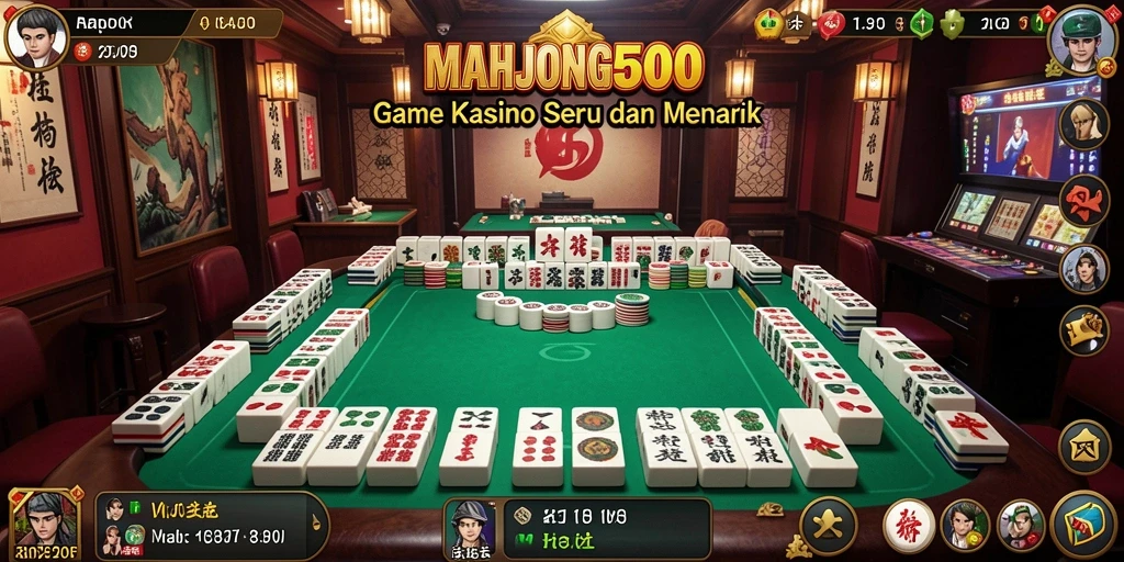Screenshot MAHJONG500 menampilkan gameplay menarik dan grafis yang memukau.