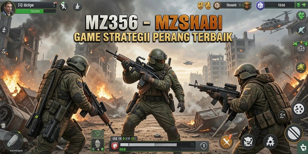 Screenshot utama menunjukkan aksi seru dalam gameplay SLG.