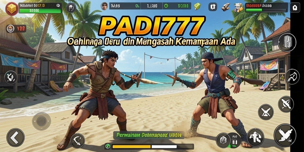 Tangkapan layar utama PADI777 menampilkan aksi seru dalam permainan olahraga.